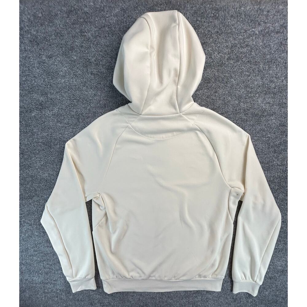 Nike Dri-FIT Pullover Hoodie Women's S Ivory Cream Athletic Training Sweatshirt - Picture 2 of 7